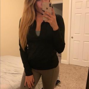 Black workout sweater